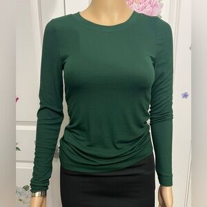 LOFT Deep Green Long Sleeve Top